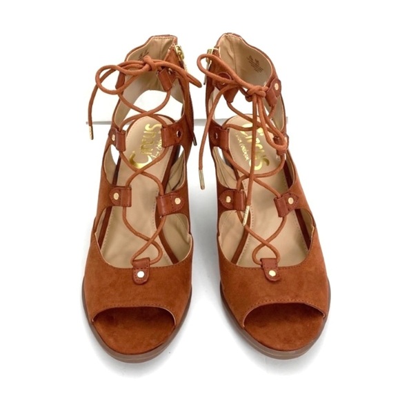 CIRCUS by Sam Edelman Kiera Ghillie Ankle lace up Bootio in Tan - Picture 2 of 9